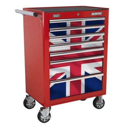 Sealey Superline PRO Rollcab 7 Drawer & Union Jack Graphics Pack