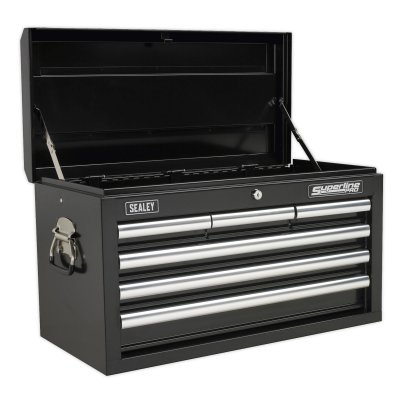 Sealey Superline PRO Topchest 6 Drawer - Black