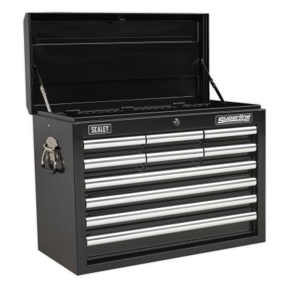 Sealey Superline PRO Topchest 10 Drawer - Black