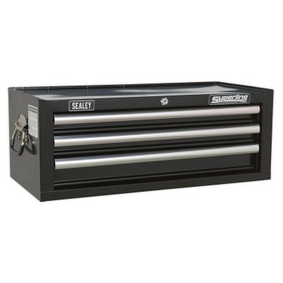 Sealey Superline PRO Mid-Box Tool Chest 3 Drawer - Black