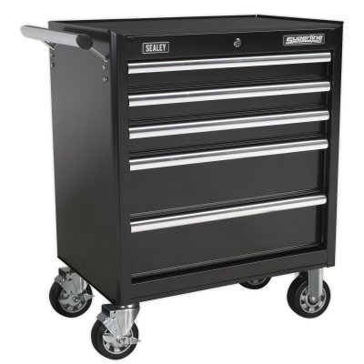 Sealey Superline PRO Rollcab 5 Drawer - Black