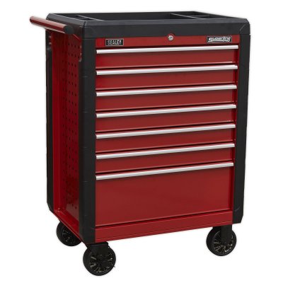 Sealey Superline PRO Rollcab 7 Drawer - Red