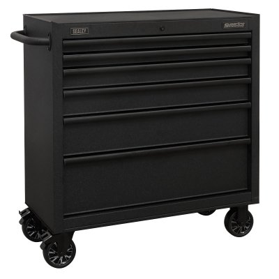 Sealey Superline PRO Black Edition Rollcab with 6 Soft Close Drawers 915mm