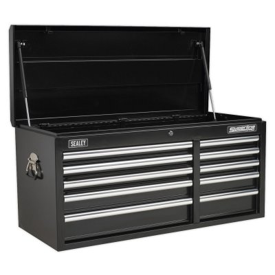 Sealey Superline PRO Heavy-Duty Topchest 10 Drawer - Black