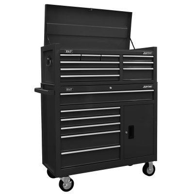 Sealey American PRO Topchest & Rollcab Combination 15 Drawer - Black