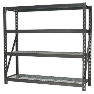 Sealey Heavy-Duty Racking Unit with 4 Mesh Shelves 640kg Capacity Per Level