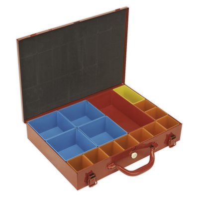 Sealey Metal Case with 15 Storage Bins