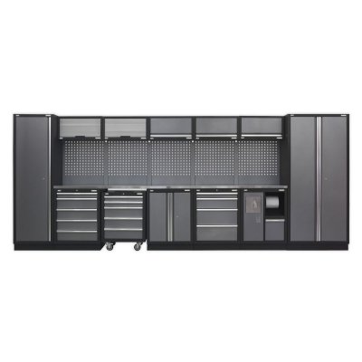 Sealey Superline PRO Storage System with Stainless Worktop 4.9m