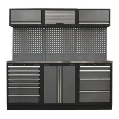 Sealey Superline PRO Storage System with Stainless Worktop 2m