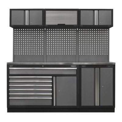 Sealey Superline PRO Storage System with Stainless Steel Worktop 2.04m