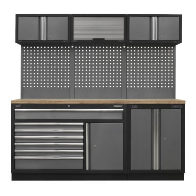 Sealey Superline PRO Storage System with Pressed Wood Worktop 2.04m