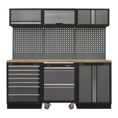 Sealey Superline PRO Storage System with Pressed Wood Worktop 2.04m