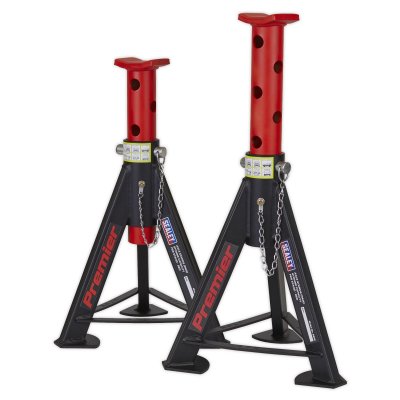 Sealey Premier Axle Stands (Pair) 6 Tonne Capacity per Stand - Red