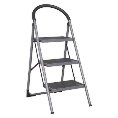 Sealey Step Stool 3-Tread 150kg Capacity - BS EN 14183