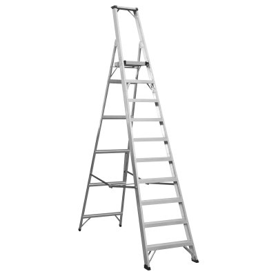 Sealey Industrial Step Ladder 10-Tread Aluminium - BS EN 131