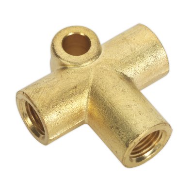 Sealey 3-Way Brake Tube Connector M10 x 1mm