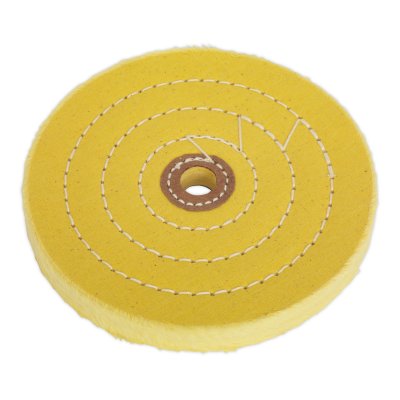 Sealey 150 x 13mm Buffing Wheel 13mm Bore - Coarse