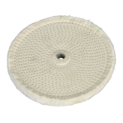 Sealey 200 x 16mm Buffing Wheel 16mm Bore - Fine