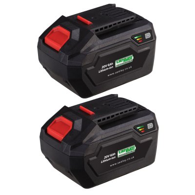 Sealey SV20 Series Power Tool Battery 20V 6Ah - Pack of 2