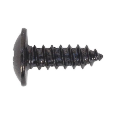 Sealey Self-Tapping Pozi Flanged Head Screw 4.2 x 13mm, Black - Pack of 100