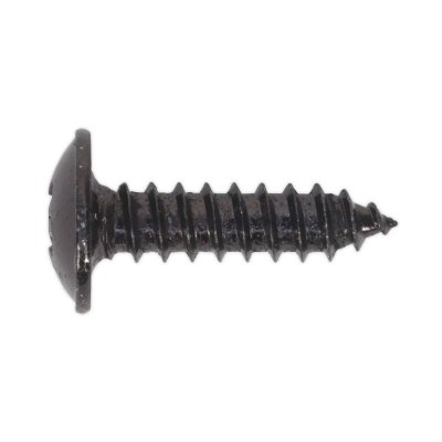 Sealey Self-Tapping Pozi Flanged Head Screw 4.2 x 16mm, Black - Pack of 100