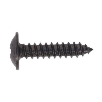 Sealey Self-Tapping Pozi Flanged Head Screw 4.2 x 19mm, Black - Pack of 100