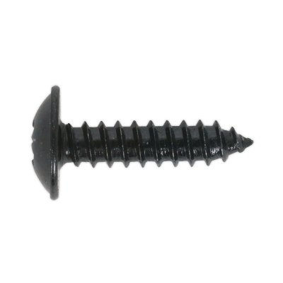 Sealey Self-Tapping Pozi Flanged Head Screw 4.8 x 13mm, Black - Pack of 100