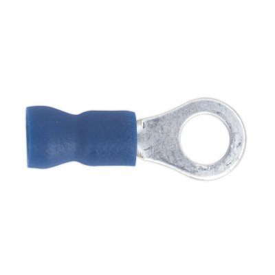 Sealey Easy-Entry Ring Terminal 5.3mm (2BA), Blue - Pack of 100