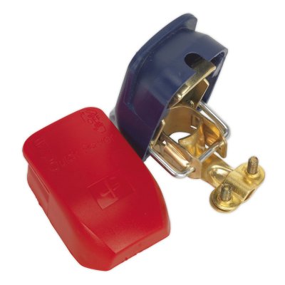 Sealey Quick Release Positive-Negative Battery Clamps - Pair