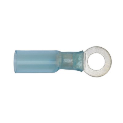 Sealey Heat Shrink Ring Terminal 6.4mm, Blue - Pack of 25