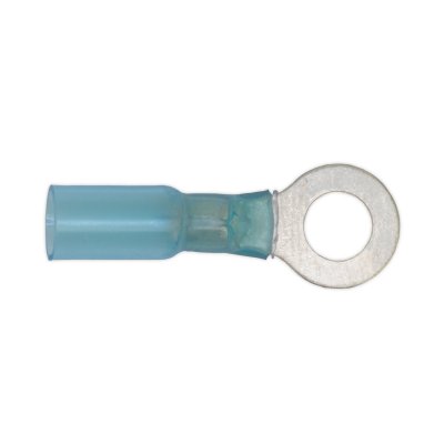 Sealey Heat Shrink Ring Terminal 8.4mm, Blue - Pack of 25