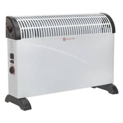 Sealey Convector Heater with 3 Heat Settings Thermostat & Turbo Fan 2000W