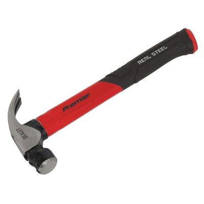 Sealey Premier Claw Hammer with Fibreglass Shaft 16oz