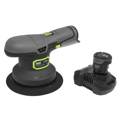 Sealey SV10.8 Series 150mm Cordless Dual Action Sander/Polisher Kit 10.8V 2Ah