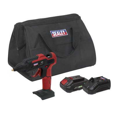 Sealey SV20 Series Cordless Glue Gun Kit 20V 2Ah