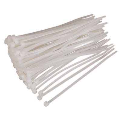 Sealey Cable Tie 150 x 3.6mm, White - Pack of 100