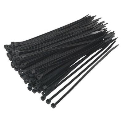 Sealey Cable Tie 200 x 4.8mm, Black - Pack of 100