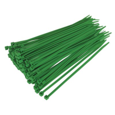 Sealey Cable Tie 200 x 4.4mm, Green - Pack of 100