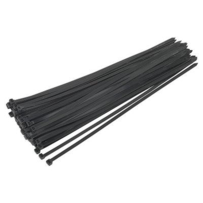 Sealey Cable Tie 650 x 12mm, Black - Pack of 50