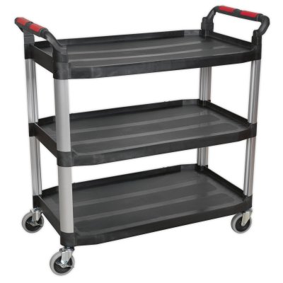 Sealey Composite Workshop Trolley 3-Level/3 Wall