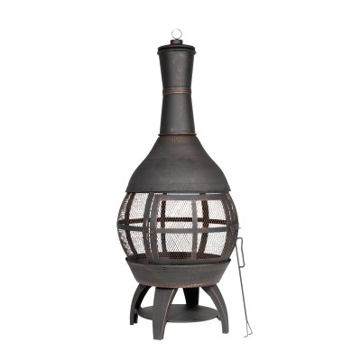 Sealey Dellonda Deluxe 360 Chiminea/Fire Pit/Outdoor Heater - Antique Bronze Finish - DG112