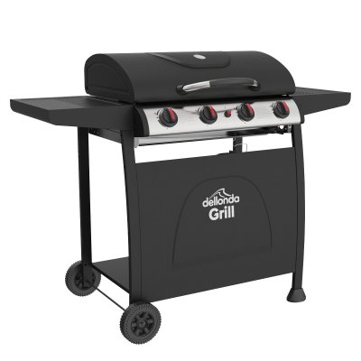 Sealey Dellonda 4 Burner Gas BBQ Grill with Piezo Ignition & Thermometer