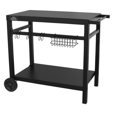 Sealey Dellonda Plancha Trolley with Utensil Holder - Black