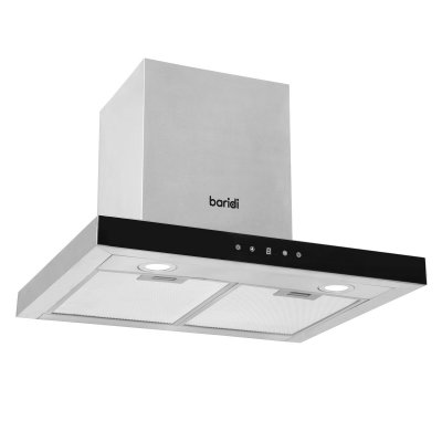 Sealey Baridi T-Shape Chimney Cooker Hood with Carbon Filters 60cm - Stainless Steel