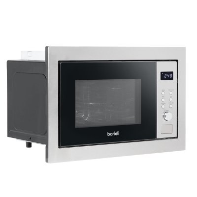 Sealey Baridi Integrated Microwave Oven with Grill 25L Capacity 900W - Stainless Steel