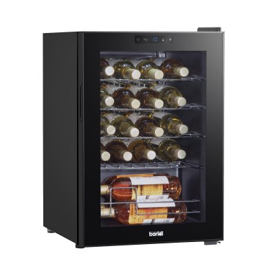 Sealey Baridi Wine Cooler/Fridge, Digital Touchscreen Controls, LED Light, 20 Bottle - Black