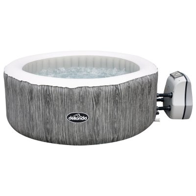 Sealey Dellonda 4-6 Person Inflatable Hot Tub/Spa with Smart Pump - Wood Effect