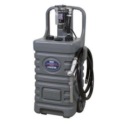 Sealey Mobile Dispensing Tank with Diesel Pump 55L - Grey