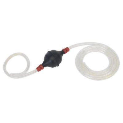 Sealey Emergency Fuel Transfer Syphon Pump for Petrol/Diesel/Water/Low Viscosity Fluids 1.7m Hose