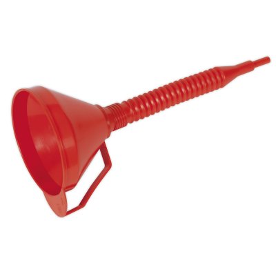 Sealey Flexible Spout Funnel with Filter 160mm - Medium